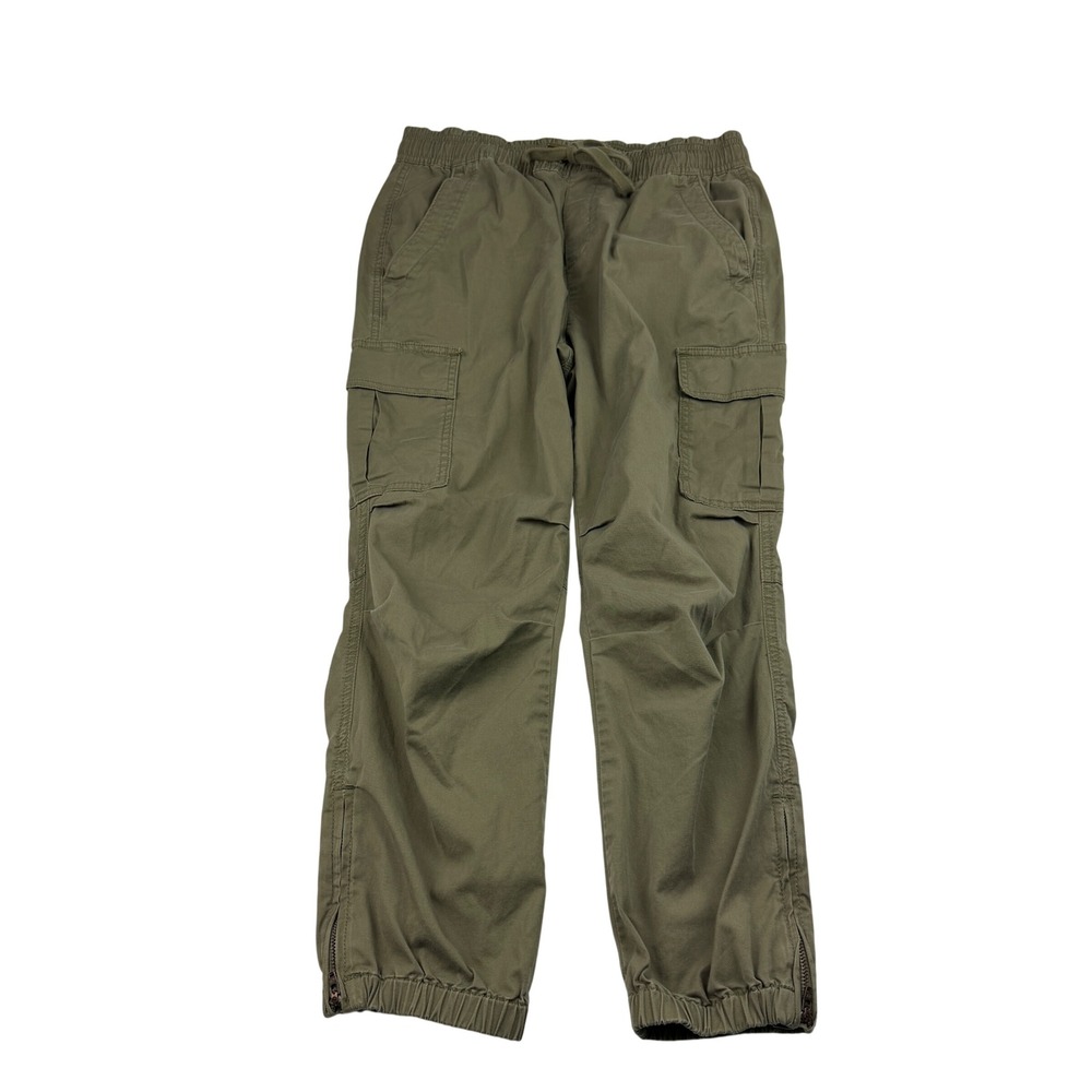 Polo Ralph Lauren Mens Cargo Jogger Pants Olive Green Zippered Ankle 28x24 Small